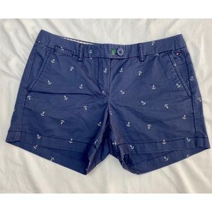 Tommy Hilfiger Navy Shorts with White Anchors